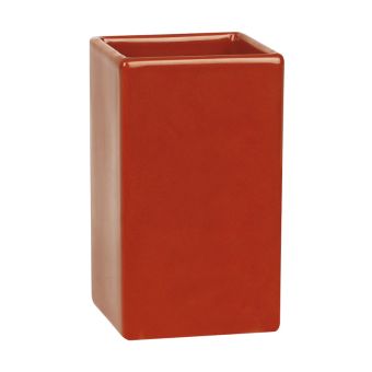 Mundspülbecher Spirella Quadro - red - Top-Produkte: Wäschekörbe, Duschvorhänge, WC-Deckel, Seifenspender, Duschbrausen, Badezimmerteppiche & mehr - Top-Marken: Spirella, Laufen, Diaqua, Hansgrohe, Geberit , Kleine Wolke & Co. - Fehr Badshop Schweiz