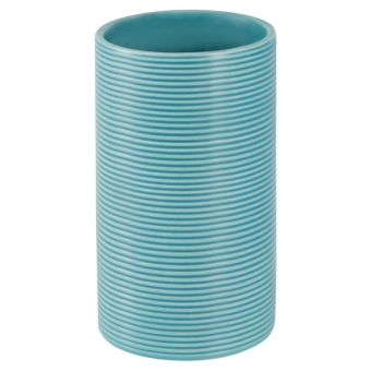 Mundspülbecher Spirella Tube Ribbed - acqua - Top-Produkte: Wäschekörbe, Duschvorhänge, WC-Deckel, Seifenspender, Duschbrausen & mehr - Top-Marken: Spirella, Laufen, Diaqua, Grohe, Kleine Wolke & Co. - Fehr Badshop Schweiz