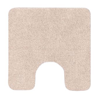 Badteppich mit WC-Ausschnitt Spirella Brizzolo - beige - 55 x 55 cm - Top-Produkte: Wäschekörbe, Duschvorhänge, WC-Deckel, Seifenspender, Duschbrausen, Badteppiche & mehr - Top-Marken: Spirella, Laufen, Diaqua, Grohe & Co. - Fehr Badshop Schweiz