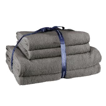 Frottier-Set Kleine Wolke Chill - 100 % Baumwolle - grau -  Top-Produkte: Wäschekörbe, WC-Bürsten, Duschvorhänge, Seifenspender, Duschbrausen, Badteppiche - Marken: Spirella, Diaqua, Grohe, Geberit & Co. - Fehr Badshop Schweiz