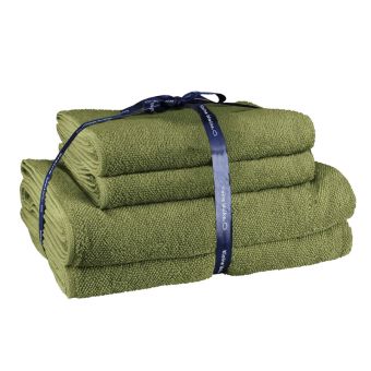 Frottier-Set Kleine Wolke Chill - 100 % Baumwolle - forest -  Top-Produkte: Wäschekörbe, WC-Bürsten, Duschvorhänge, Seifenspender, Duschbrausen, Badteppiche - Marken: Spirella, Diaqua, Grohe, Geberit & Co. - Fehr Badshop Schweiz