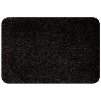 Badteppich Spirella Highland (superflauschig) - black - 80 x 150 cm - Top-Produkte: Wäschekörbe, WC-Deckel, WC-Bürsten, Duschvorhänge, Badezimmerteppiche & mehr - Top-Marken: Kleine Wolke, Wenko, Hansgrohe, Sanilo, Laufen & Co. - Fehr Badshop Schweiz