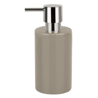 Seifenspender Spirella Tube - taupe - Top-Produkte: Wäschekörbe, Duschvorhänge, WC-Deckel, Seifenspender, Duschbrausen, Badezimmerteppiche & mehr - Top-Marken: Spirella, Laufen, Diaqua, Grohe, Geberit , Kleine Wolke & Co. - Fehr Badshop Schweiz