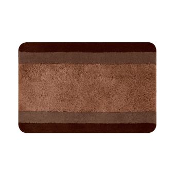 Badteppich Spirella Balance - brown - 55 x 65 cm - Top-Produkte: Wäschekörbe, WC-Deckel, Duschbrausen, Duschvorhänge, WC-Bürsten, Badezimmerteppiche, Badmöbel & mehr - Top-Marken: Spirella, Wenko, Laufen, Sanilo, Geberit, Grohe & Co - Fehr Badshop Schweiz