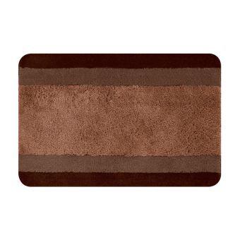 Badteppich Spirella Balance - brown - 60 x 90 cm - Top-Produkte: Wäschekörbe, WC-Deckel, Duschbrausen, Duschvorhänge, WC-Bürsten, Badezimmerteppiche, Badmöbel & mehr - Top-Marken: Spirella, Wenko, Laufen, Sanilo, Geberit, Grohe & Co - Fehr Badshop Schweiz