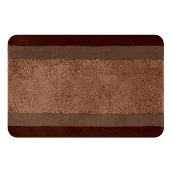 Badteppich Spirella Balance - brown - 70 x 120 cm - Top-Produkte: Wäschekörbe, WC-Deckel, Duschbrausen, Duschvorhänge, WC-Bürsten, Badezimmerteppiche, Badmöbel & mehr - Marken: Spirella, Wenko, Laufen, Sanilo, Geberit, Grohe & Co - Fehr Badshop Schweiz