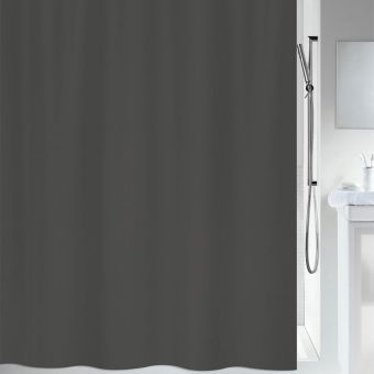 Spirella Duschvorhang Primo - dark-grey - 240 x 180 cm - Top-Produkte: Wäschekörbe, Duschvorhänge, WC-Deckel, Duschbrausen, Badezimmerteppiche & mehr - Top-Marken: Spirella, Laufen, Diaqua, Grohe, Geberit , Kleine Wolke & Co. - Fehr Badshop Schweiz